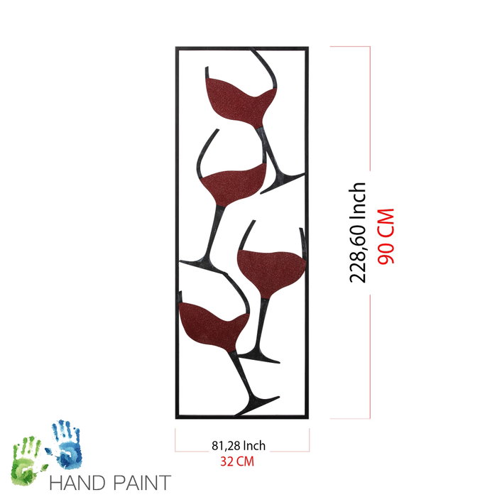 Wallity Accesorio Decorativo de Metal Multicolor